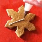 تزیین بیسکوییت دونه برفی