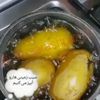 استیک سیب زمینی پنیری