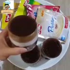 ترایفل قهوه پودینگ قهوه دسر خوشمزه
