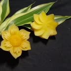 برش سیب زمینی به شکل گل