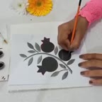 نقاشی روی ژله و دسر