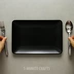 تزیین بشقاب غذا