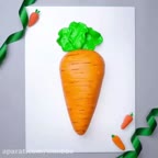 تزین کیک به شکل هویج