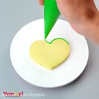 تزئین بیسکوئیت و کرم ژله یکنفره