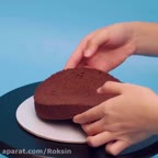 تزئینات زیبای کیک با شکلات